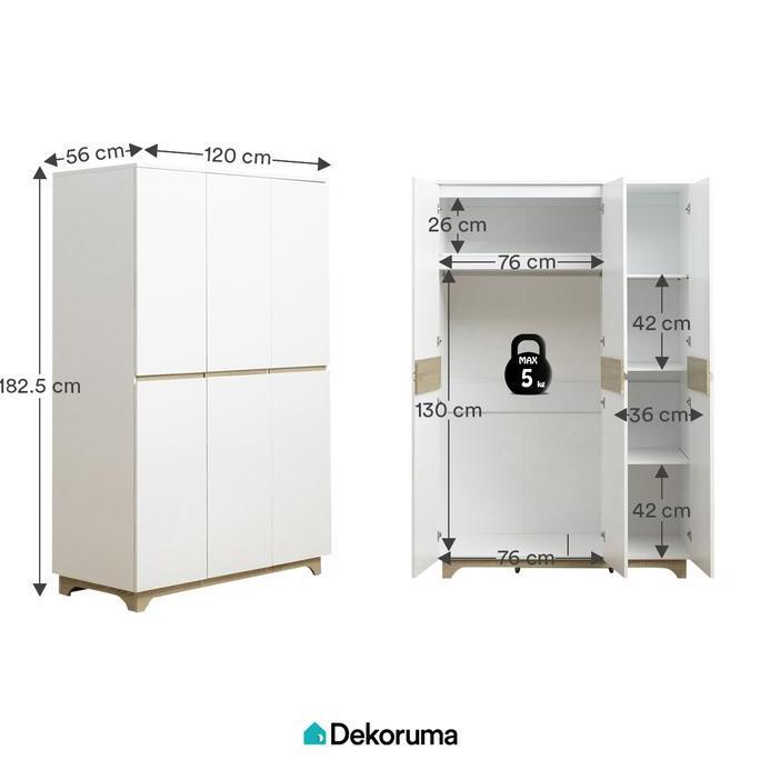 Speichern- Cubic Luna Milano Lp 3P - Dekoruma Lemari Pakaian 3 Pintu / Wardrobe