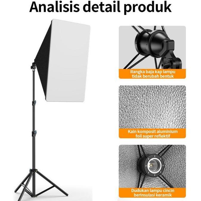 Sale Softbox Lighting Studio Paket Studio Tripod Photography Lighting Kit Paket Lampu Studio Video S