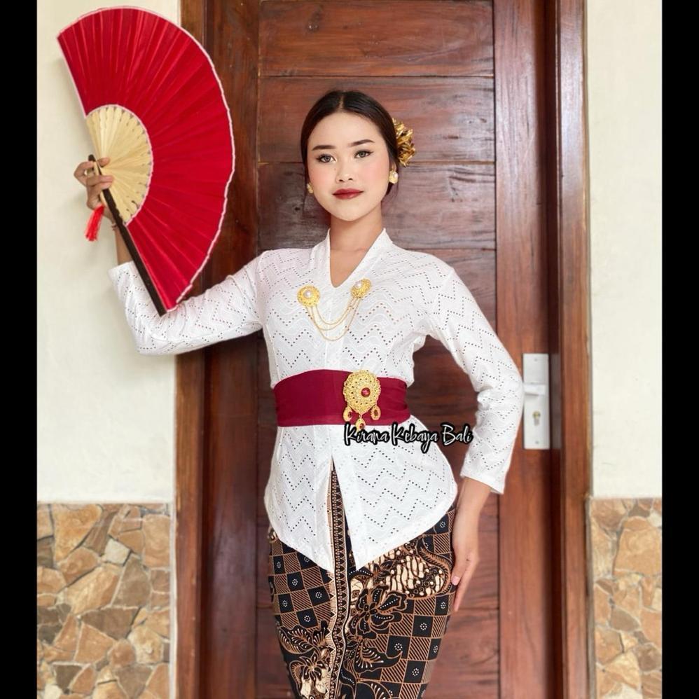 ZEVRACOLLECT KEBAYA BALI IVORY STRAIT KARTINI LENGAN PANJANG TERMURAH