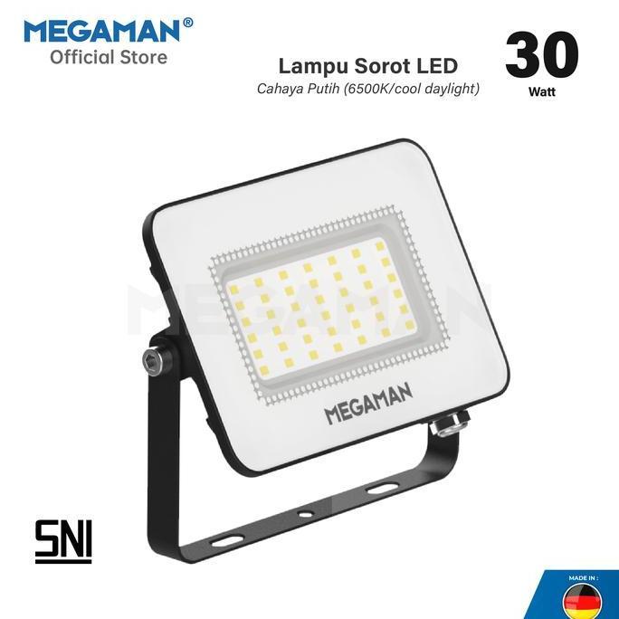 Lampu Sorot Proyek LED 30 Watt Flodlight Megaman ZDL3014 Putih 6500K