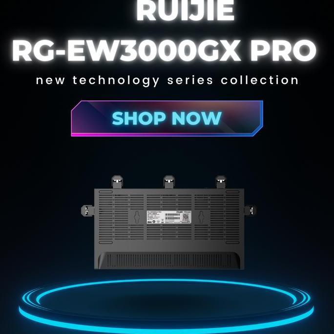 Murah Ruijie Rg-Ew3000Gx Pro Router Mesh Wifi 6 Ax3000  | Gaming / Dual Wan / 5 Antena Mesh Wifi 6