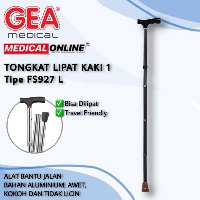 Medizin- Tongkat Kaki Lipat / Alat Bantu Jalan Tongkat Lipat Gea Medical Online