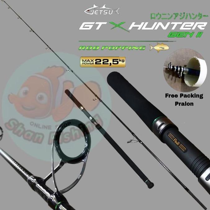 Joran Popping Getsu GT X Hunter Gen II 802 (packing pipa PVC)