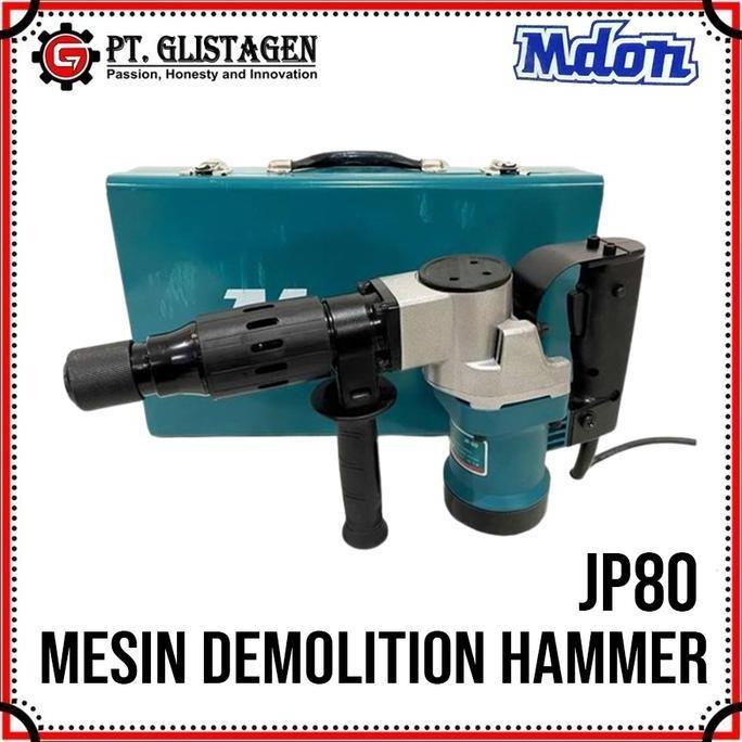 Mdon JP 80 Mesin Demolition Hammer JP80 Jack Hammer Mesin Bobok Tembok Alat Penghancur Beton Aspal