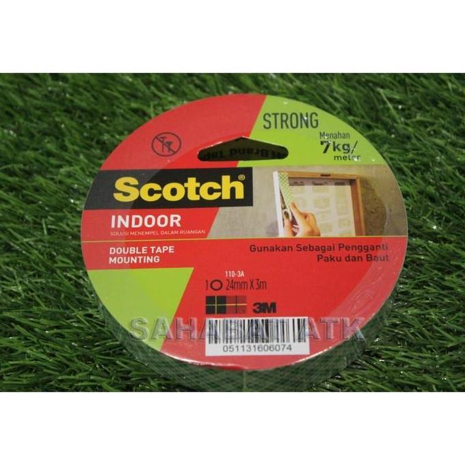 SCOTCH 3 M DOUBLE TAPE UKURAN 1 INCH / DOUBLE TAPE 3 M
