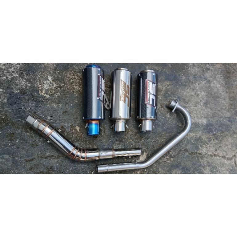 knalpot racing SC Project R15/Vixion/Xabre/Gsx/cbr 150r/cb 150r/full system Sc project