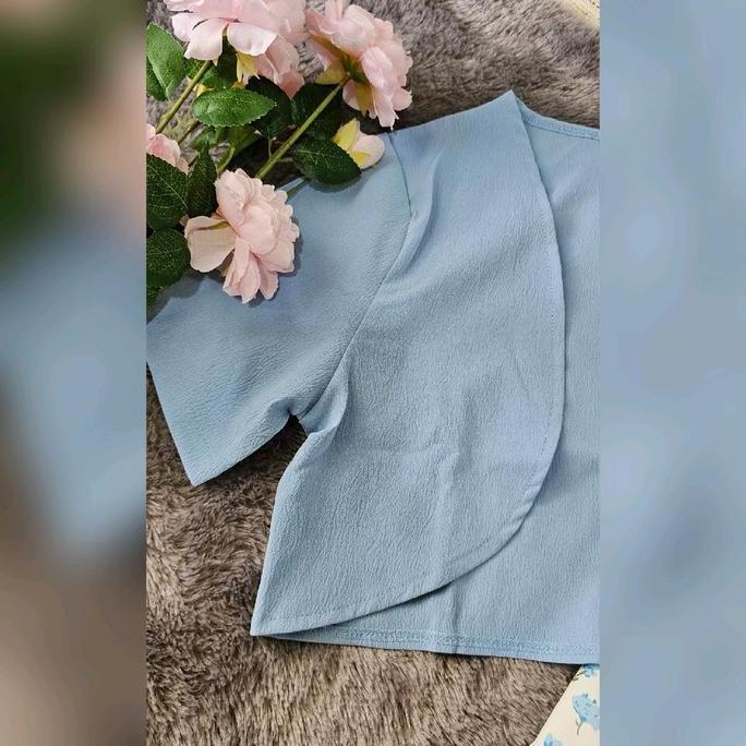 MissMoka Clara Set Midi Dress + Outer Gaya Musim Panas Korea Dress Pantai Floral Bunga bunga