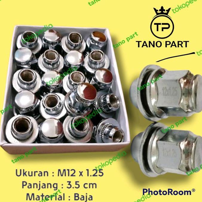 Mur Roda Mobil Racing Lug Nut Suzuki Carry APV Isi 20 Pcs Bahan Baja