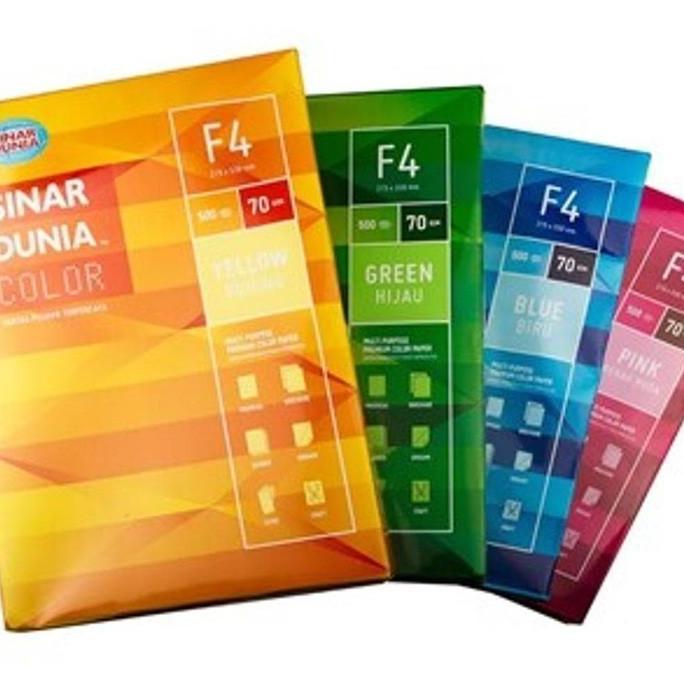 Kertas Hvs Sinar Dunia Warna F4 70gram
