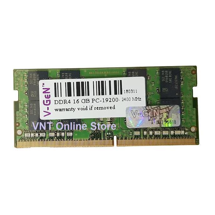 Component- Sodimm Ddr4 16Gb Pc 19200 / 2400Mhz Ram 16 Gb 2400 Mhz Platinum V-Gen