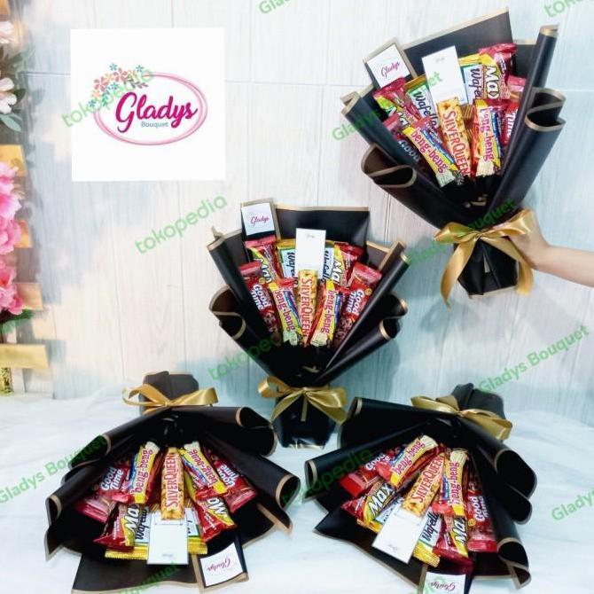SMALL SNACK BOUQUET / BUKET COKLAT /BUKET MAKANAN / BUKET WISUDA MURAH NS