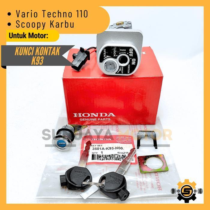Kunci Kontak Set K93 Keyset Original Honda Scoopy Karbu Vario Techno 110 Kunci Motor 1 Set Key Set K