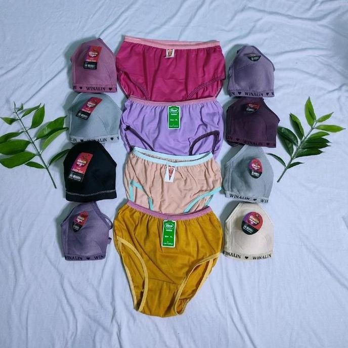 Paket hemat 1 Lusin Sport BRA + 1 Lusin CD wanita Bh