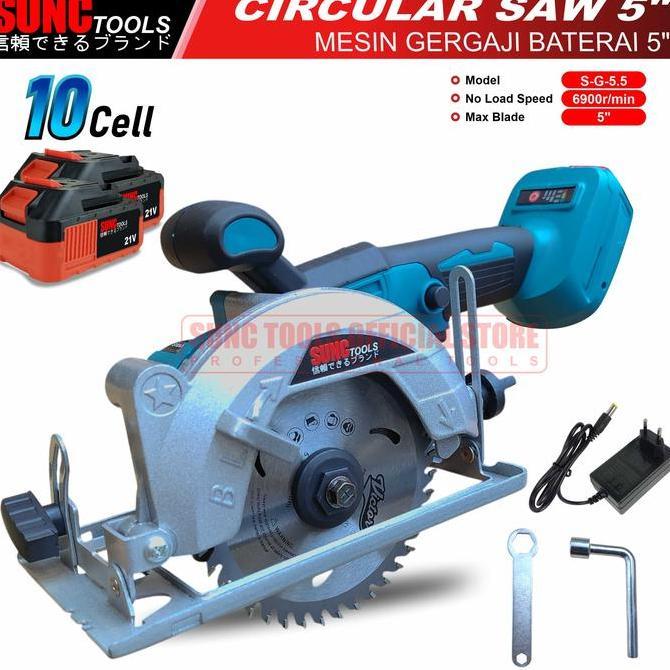 Mesin Gergaji Potong 5 Cordless Circular Saw 5 Inch