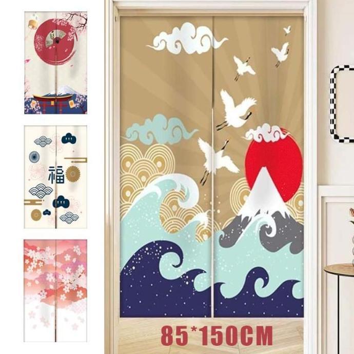 Salotto- 85*150Cm Tirai Pintu Jepang Tirai Gorden Pintu Tirai Dapur Jepang Gorden Jepang Untuk Pintu