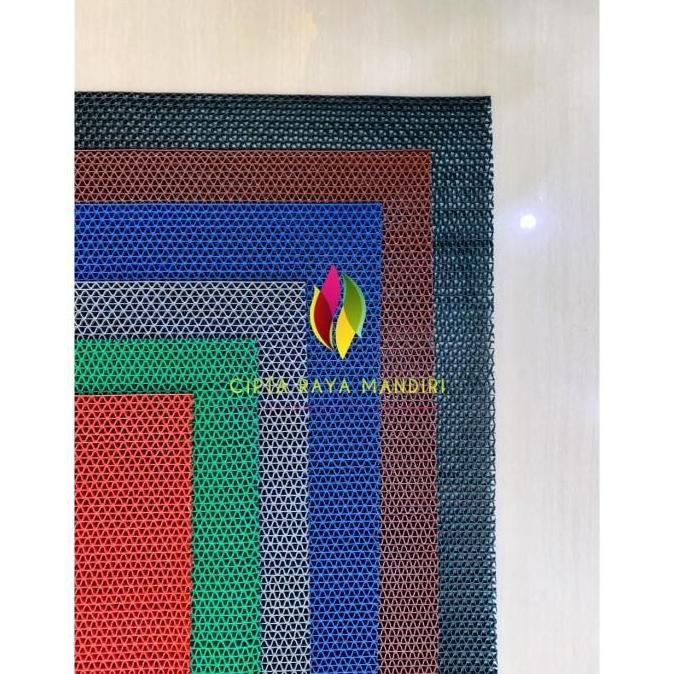 Bagno- Keset Pvc Anti Slip S Type Tebal 6Mm 60 X 120Cm / Keset Jaring 60X120