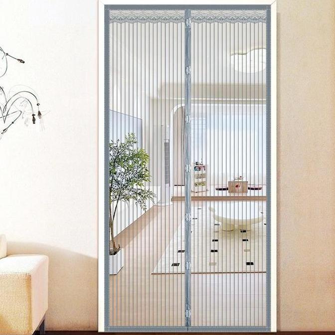 Salotto- {Cod} Tirai Magnet Elegan Bahan Plastik Pvc Jaring Tirai Pintu Kama Tirai Pintu Magnet Kawa