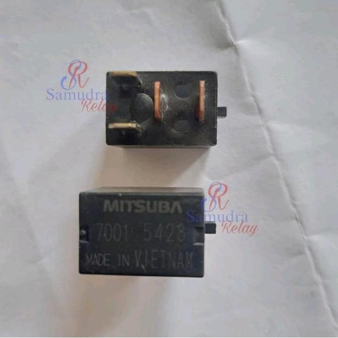 Relay MITSUBA Hitam kaki 4 Relay Mobil Honda 7001 (ASLI ORI)