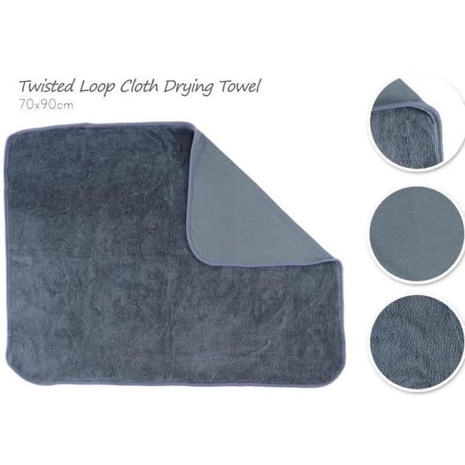 Lap Pengering Mobil Microfiber 600 GSM Twisted Drying Towel Jumbo