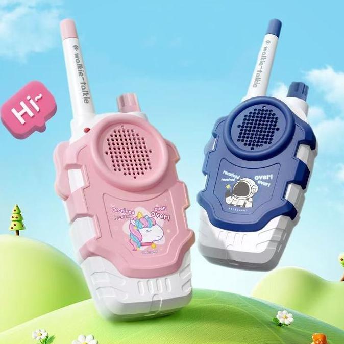 Mainan Anak Walkie Talkie Nirkabel Jarak Jauh 300 Meter Edukasi Mainan Telepon Handy Talky