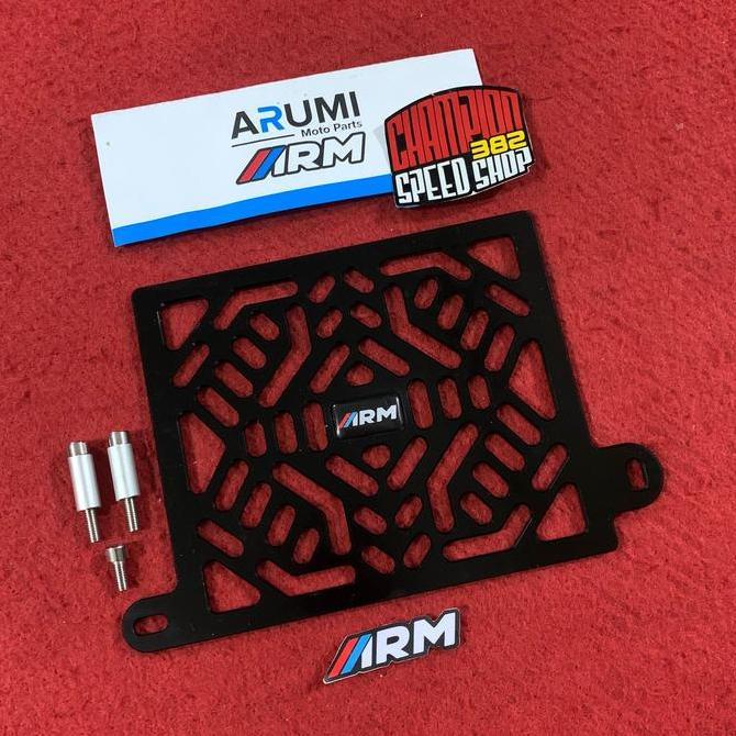 Cover Radiator Arumi ARM Cyber Black All New NMAX 2020 2021 2022