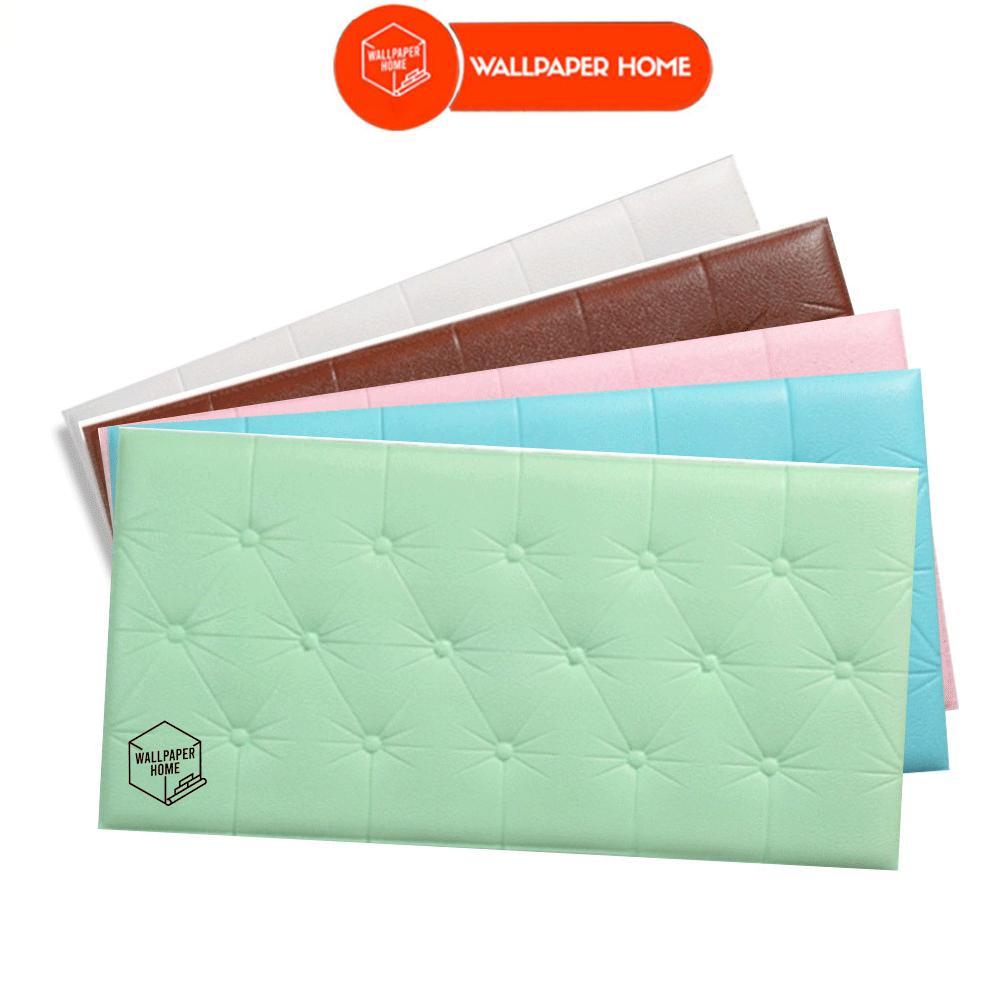 PROMO WALLPAPER HOME Foam 3D (30x60 cm Tebal 6 mm) Headboard Bed Wall Sticker  2026