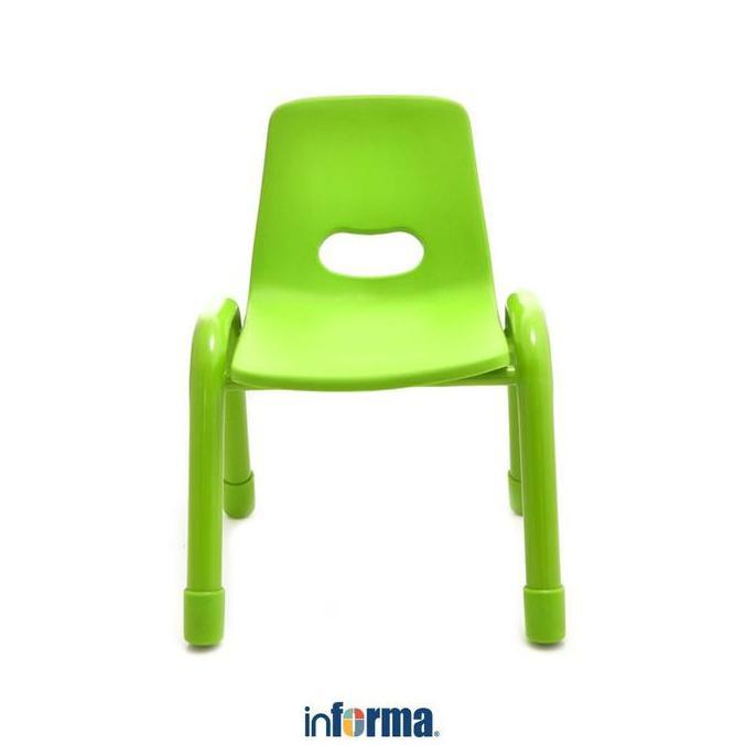 Informa Oya Kursi Anak - Hijau Bangku Plastik Tempat Duduk Balita Kursi Paud Main Taman Kanak