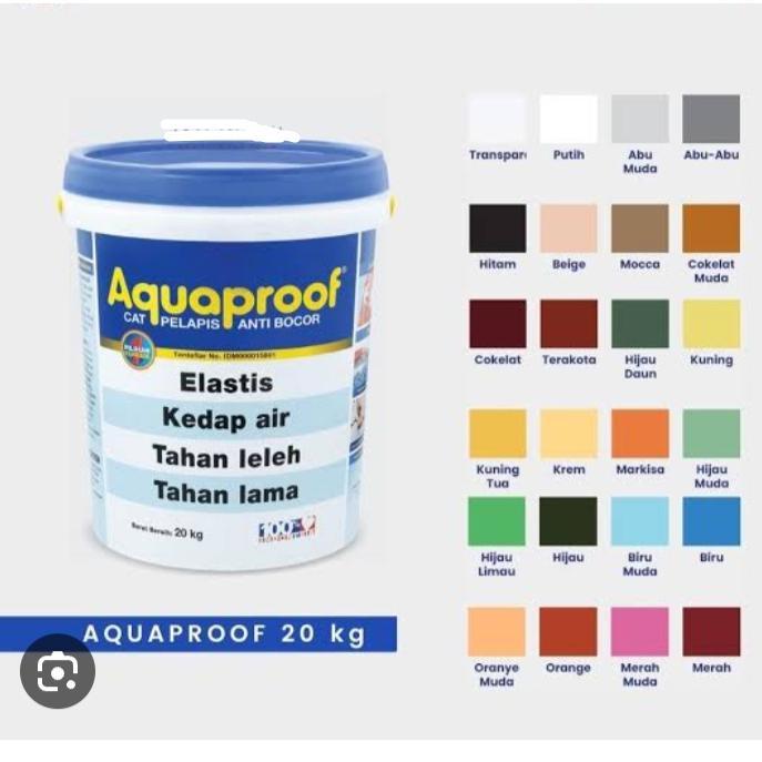 Aquaproof 20 kg semua warna ready