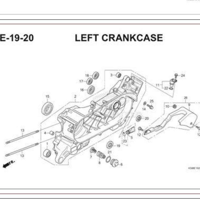 Bearing Laher As Pully 6204 Genio,BeAT,SCOOPY,Vario Fi,Spacy HB6204