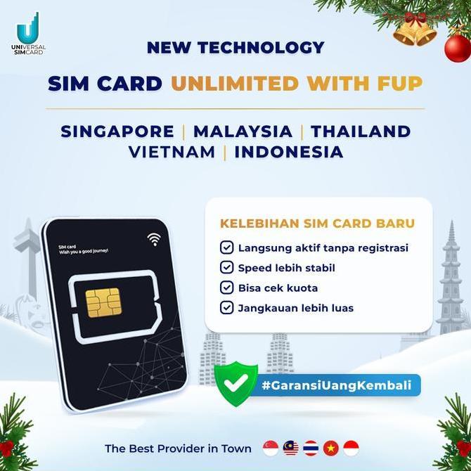 UniSim Simcard Asean Unlimited with FUP & True Unlimited ( SG, Malay, Thai, Indo, Vietnam ) || Langs