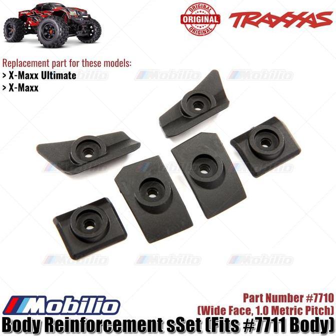 Traxxas Part #7710 Body Reinforcement Set Fits #7711 Body RC X-Maxx, X-Maxx Ultimate