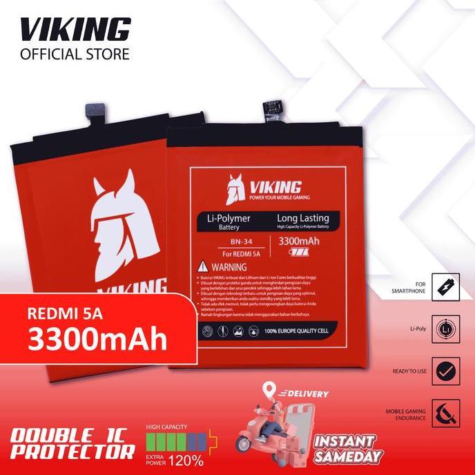 VIKING Baterai Redmi 5A BN34 Double Power