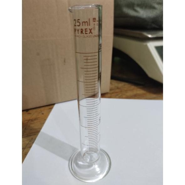 TERLENGKAP Gelas ukur kaca / tabung reaksi 25ml _peralatan menaksir emas **