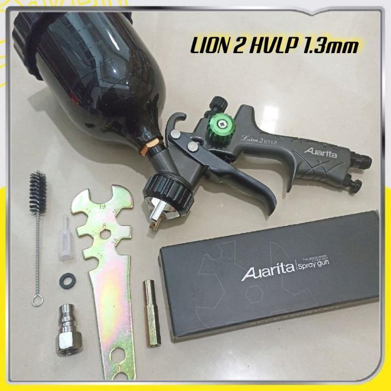 Spray Gun Auarita Lion 2 HVLP New Model 1.3mm Cup 600ml Original