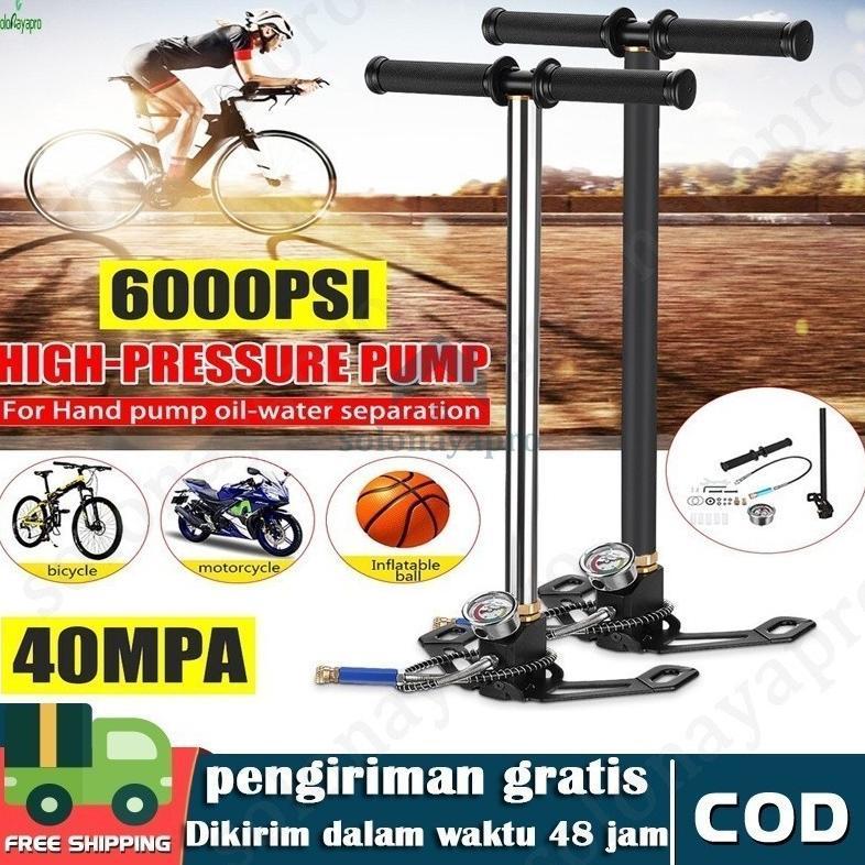 Pompa Pcp Murah  sniper Bahan Asli Stenlis 6000psi High Pressure PCP Hand Pump/3 Stage Air Pump Pcp 