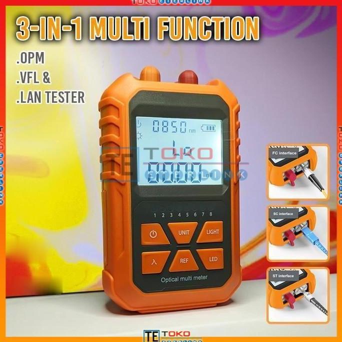 Ready Qintech T31 Tester 3 in 1 LAN RJ45, Fiber Optic, Visual Fault 10mW