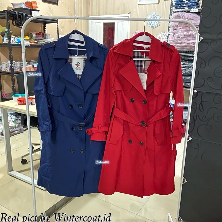 EXCLUSIVE Trench Coat wanita Jessica Mantel Autumn winter women hangat trunk import korea