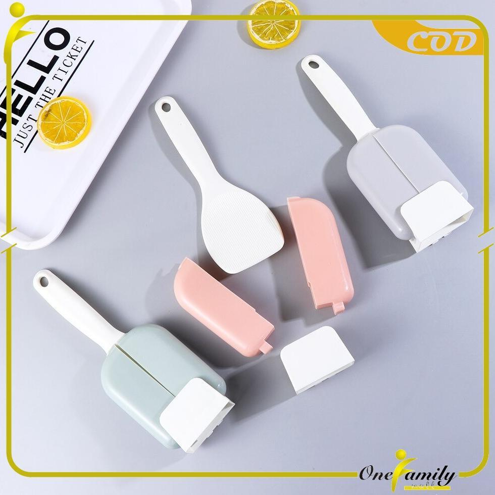 DISKON ONE - C226 Sendok Nasi Penutup Otomatis / Tempat Centong Nasi Otomatis Anti Debu & Anti Bakte