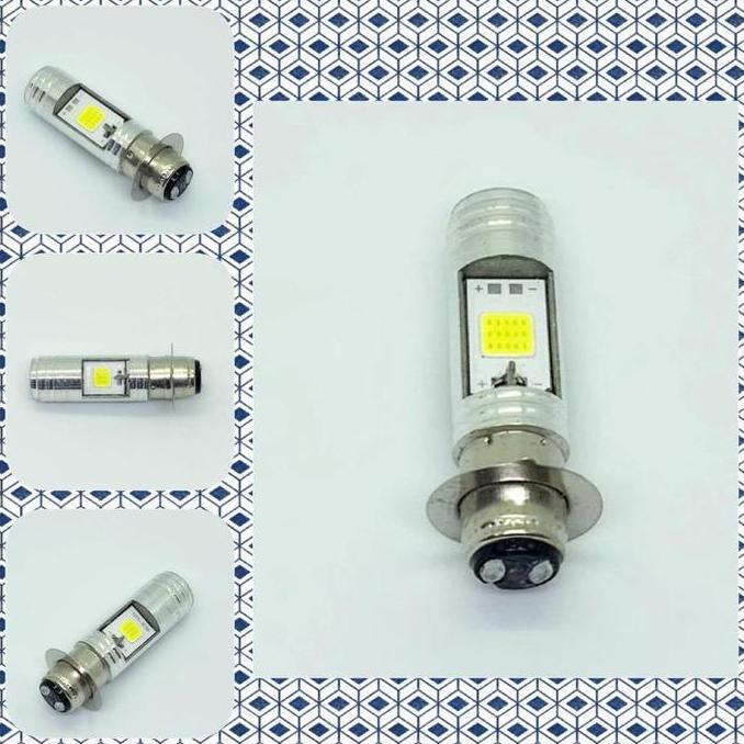 BOHLAM/LAMPU DEPAN H6 MOTOR BEBEK MATIC AC DC LED 12VOLT TERANG 2 SISI