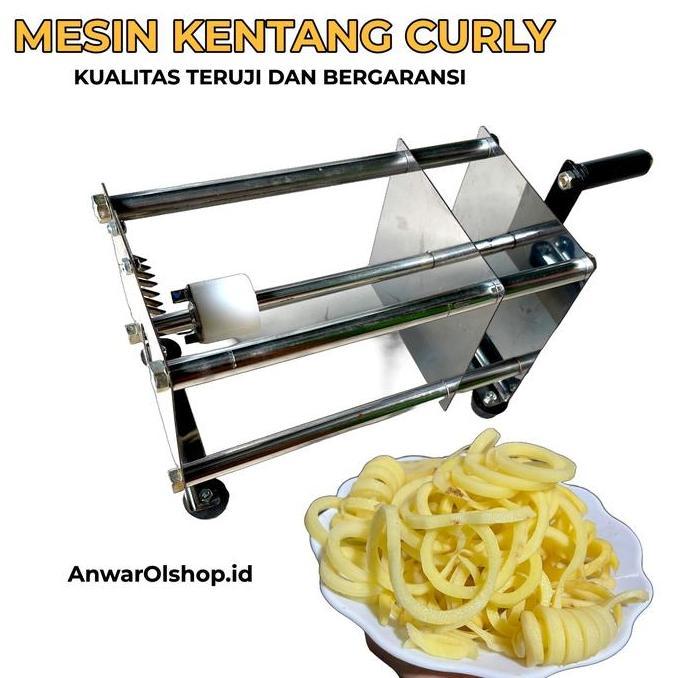Alat Pemotong Kentang Curly Viral Terbaru Anti Gagal New Upgrade