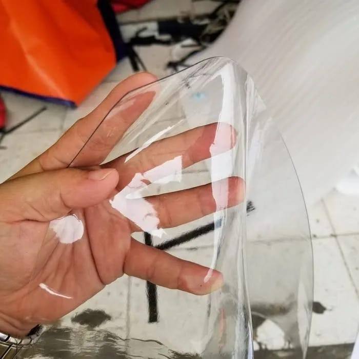 Mika Lentur Bening Plastik Tebal Alas Meja Sovenir Sampul Sofa