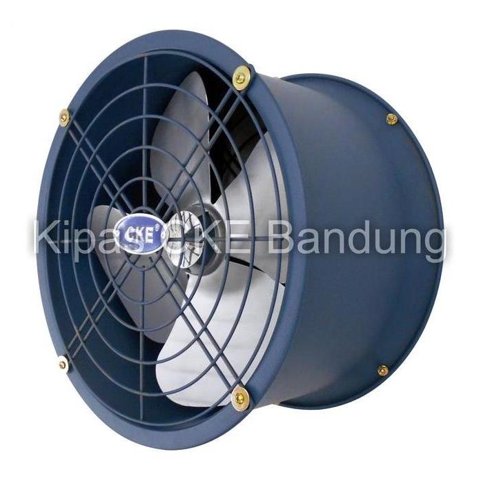 TERLARIS FAN DRUM STANDARD CKE 12 INCH 220V DFS-D12/1-YL BLOWER TABUNG PABRIK