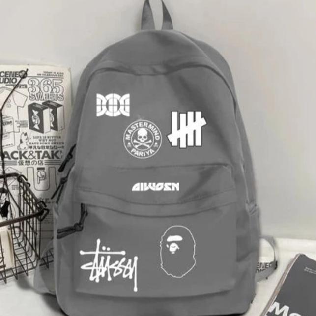 Tahan Lama Tas Pria Cowok Keren Motif Band Metal Kasual Ransel Terkini  Anak Sekolah Sd Smp Sma Kuli