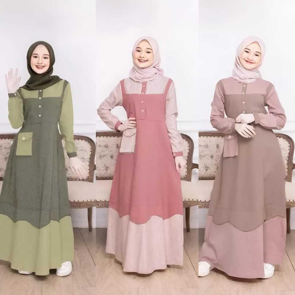 Terlaris Gamis Anak Perempuan Umur 11 12 13 14 16 18 Tahun 2 Ukuran Model Simpel 2026 Lebaran Remaja