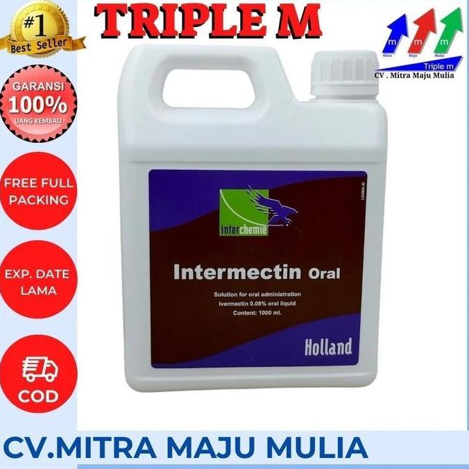 INTERMECTIN ORAL 1 Liter - OBAT HEWAN TERNAK