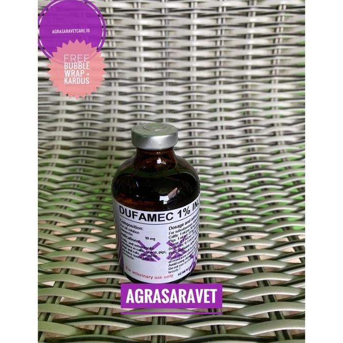 DUFAMEC 1% injeksi 50 ml- obat cacing ampuh seperti INTERMECTIN INJECT