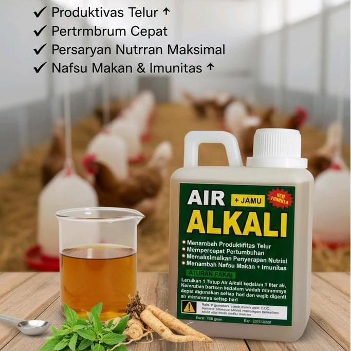 PAKET 8 PCS AIR ALKALI JAMU TERNAK SEHAT 500GRAM