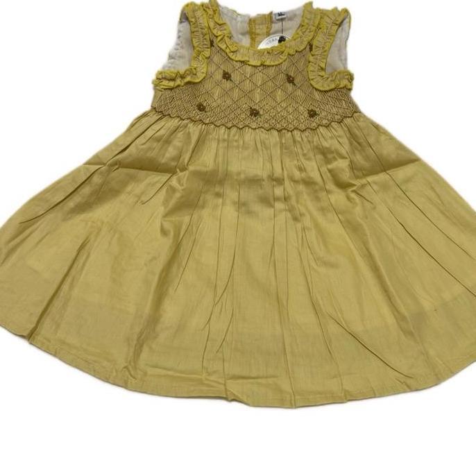 Dress bayi katun smock baju smock