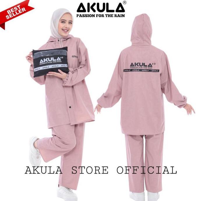NEW JAS HUJAN AKULA JAS HUJAN BAHAN PVC 0.25 SETELAN PRIA WANITA DEWASA ORI