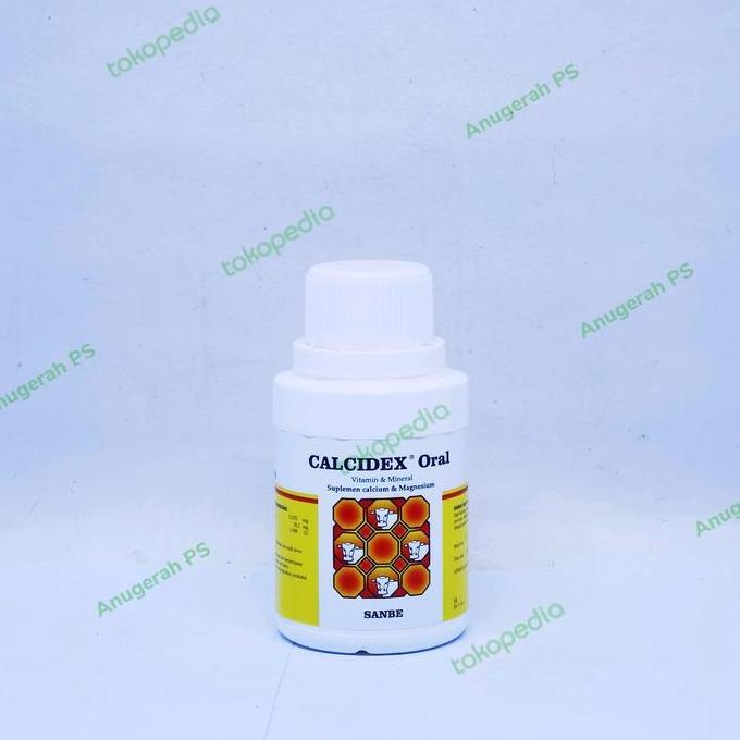 Calcidex Oral 100 ML - Vitamin Mineral Suplemen Calcium & Magnesium